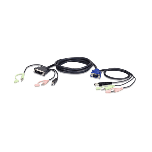 Aten 2L-7DX2U VGA USB zu DVI KVM Cable - 1,8m 
