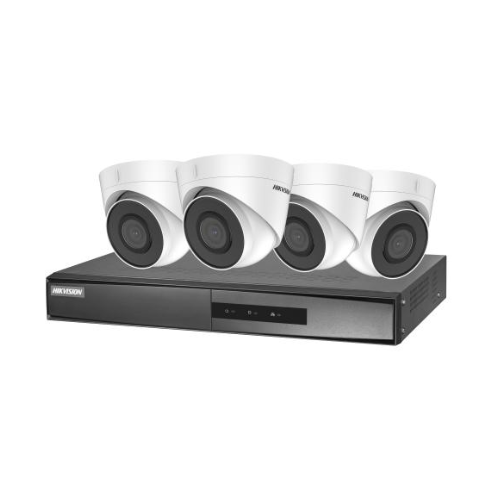 Hikvision DS-J142I/NK42E2H(C) Videoüberwachungsset 4x Turret Kamera 2MP
