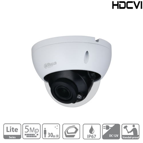 Dahua HAC-HDBW1500RP-Z-2712-S2 (2.7mm–12mm) Dome Kamera HDCVI 5MP