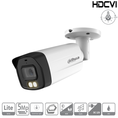 Dahua HAC-HFW1509TMP-IL-A-0360B-S2(3.6mm) HDCVI Bullet Kamera 5MP