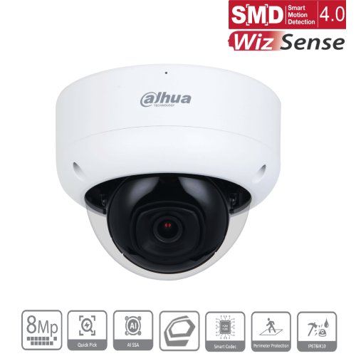 Dahua IPC-HDBW3841EP-S-0280B-S2 (2,8mm) Dome Kamera 4K