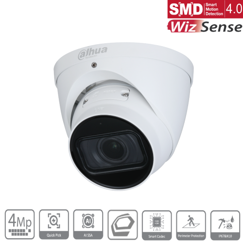 Dahua IPC-HDW3441T-ZS-S2 (2.7mm–13.5mm) Turret Kamera 4MP