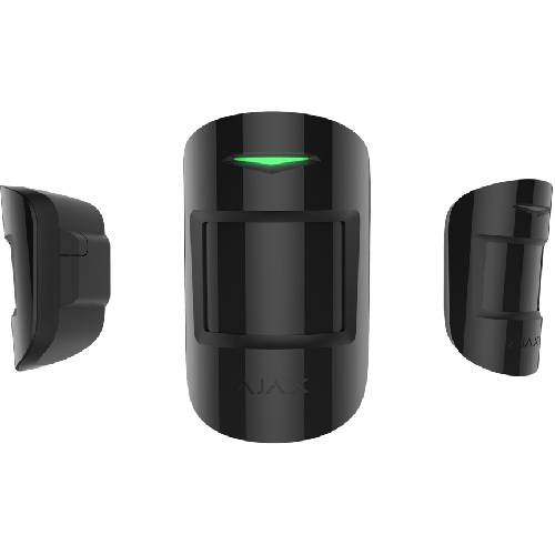 Ajax MotionProtect Plus drahtloser Funk Dual- Bewegungsmelder mit Mikrowellensensor in Farbe schwarz