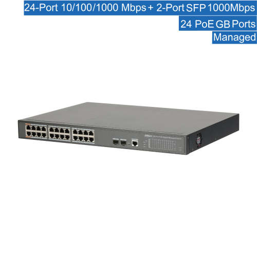 Dahua PFS4226-24GT-360 24 Port PoE Gigabit Switch