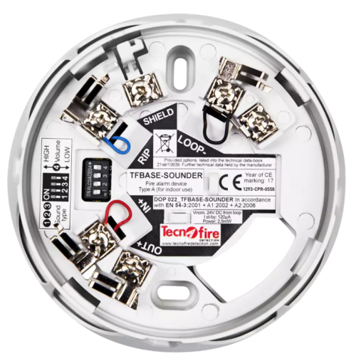 Tecnofire TF-BASE-SOUNDER universelle Melder Sockel Sirene