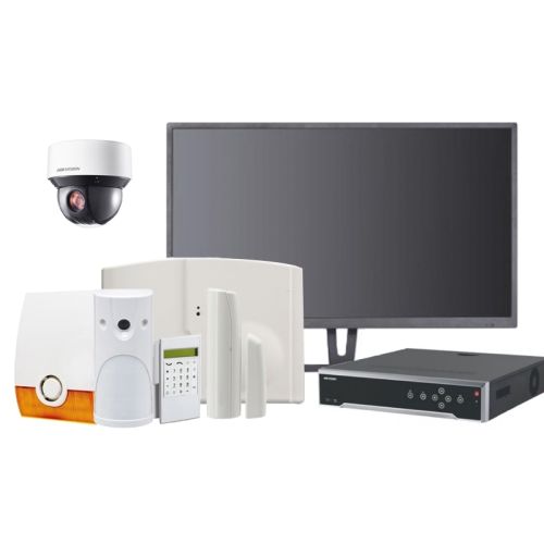 Videofied Funkalarmanlage Komplettset professional  für Außenbereich Überwachung inkl. HIKVision  mit 6 Kameras und 1 Monitor und Alarmverifikation inkl. Alarmaufschaltung auf die Notrufleitstelle 24/7/365 jetzt im Angebot für 6 Monate kostenfrei