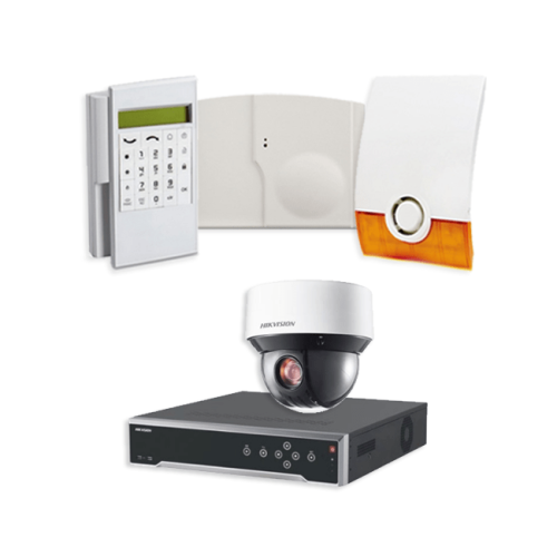 Videofied Funkalarmanlage Komplettset professional  für Außenbereich Überwachung inkl. HIKVision Videoset 2 mit 6 Kameras