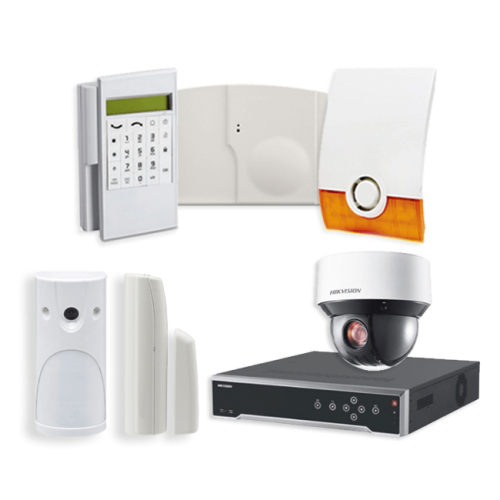 Videofied Funkalarmanlage Komplettset professional  für Außenbereich Überwachung inkl. HIKVision Videoset 4 mit 6 Kameras