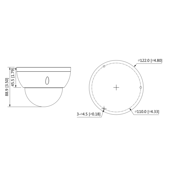 Dahua IPC-HDBW2431R-ZS-S2 (2.7 mm–13.5 mm) Dome Kamera 4MP
