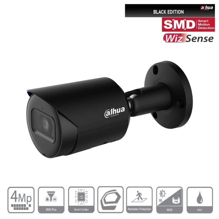 Dahua IPC-HFW2441SP-S-0280B-B (2,8mm) Bullet Kamera schwarz 4MP