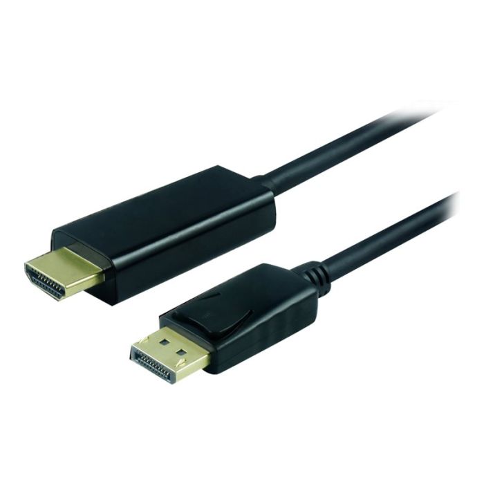 Roline - Videokabel - DisplayPort / HDMI - HDMI (M) bis DisplayPort (M) - 1 m - abgeschirmt