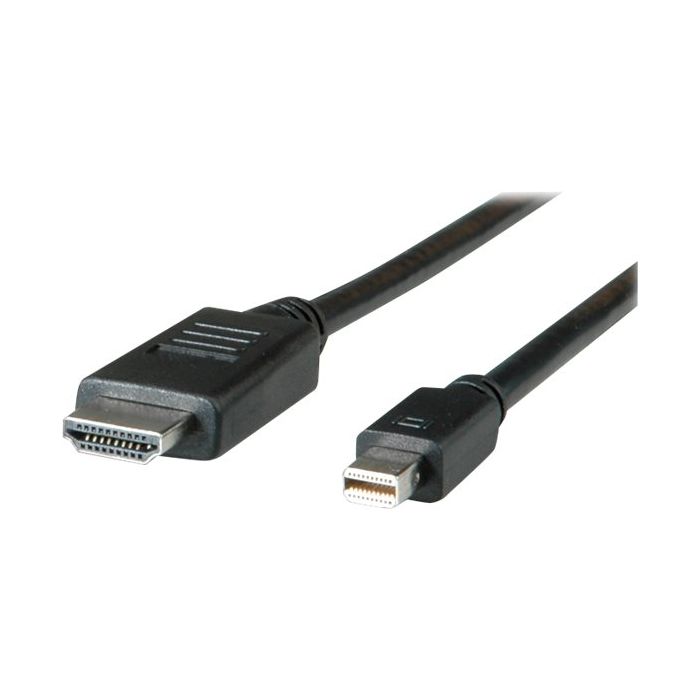 Roline - Videokabel - DisplayPort / HDMI - HDMI (M) bis Mini DisplayPort (M) - 3 m - abgeschirmt