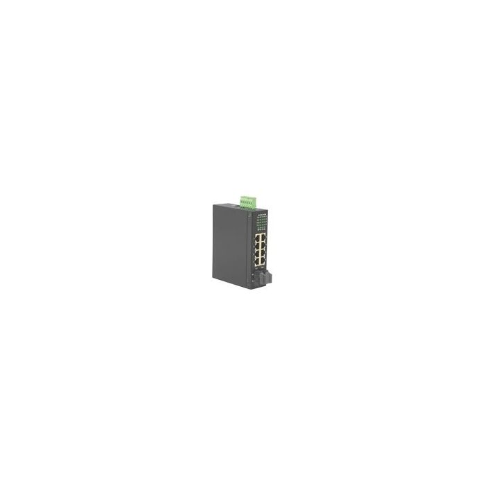 ROLINE Industrie - Switch - nicht verwaltet - 6 x 10/100 + 2 x 100Base-FX + 2 x Shared 100Base-FX - an DIN-Schiene montierbar