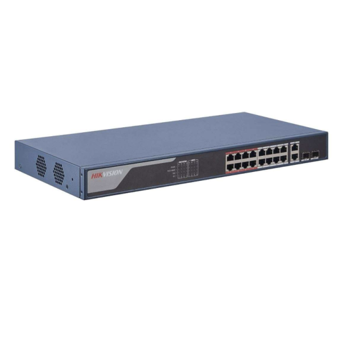 Hikvision Videoüberwachungsset 4x IP PTZ Panorama Kamera + 16 Kanal PoE NVR + POE Switch