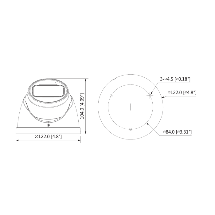 Dahua HAC-HDW2501TP-Z-A-S2 (2.7-13.5mm) Turret Kamera HDCVI 5MP