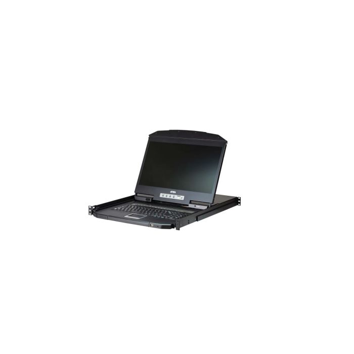 ATEN CL3108NX KVM-Switch, 18,5Zoll TFT, VGA, PS/2-USB, 8 Port, DE-Layout