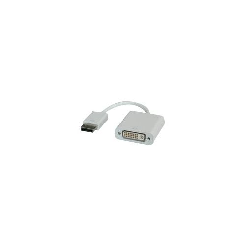 Roline - Display-Adapter - DVI-D (W) bis DisplayPort (M) - 15 cm - weiß