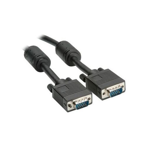 Roline High Quality - VGA-Kabel - HD-15 (M) bis HD-15 (M) - 2 m - geformt, Daumenschrauben - Schwarz