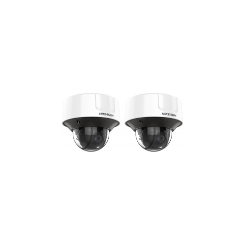 HIKVISION Kamera-Set 2x IP Dome Überwachungskamera DS-2CD3D26G2T-IZHSY(2.8-12mm)
