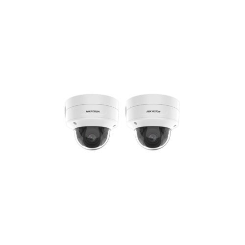 HIKVISION Kamera-Set 2x IP Dome Überwachungskamera DS-2CD2726G2-IZS(2.8-12mm)(C)