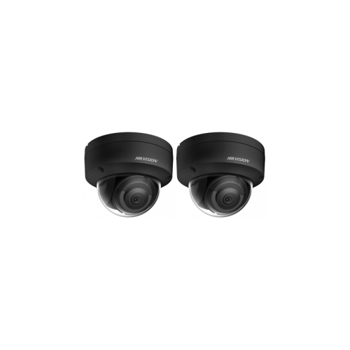 HIKVISION Kamera-Set 2x IP Dome Überwachungskamera DS-2CD2163G2-IS(2.8mm)(BLACK)