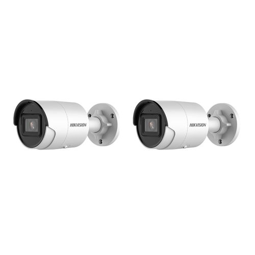 HIKVISION Überwachungskamera Set mit 2x IP Bullet Kamera DS-2CD2063G2-I(2.8mm)