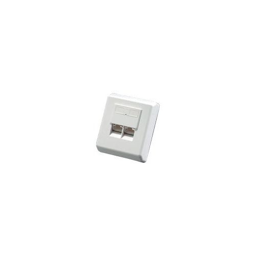 Roline Dose - Wanddose - RJ-45 X 2 - Elfenbein
