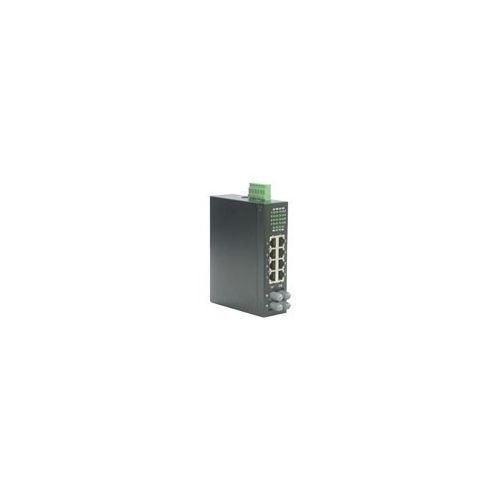 ROLINE Industrie - Switch - nicht verwaltet - 6 x 10/100 + 2 x 100Base-FX + 2 x Shared 100Base-FX - an DIN-Schiene montierbar
