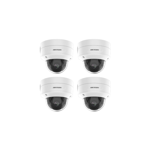 HIKVISION Kamera-Set 4x IP Dome Überwachungskamera DS-2CD2726G2-IZS(2.8-12mm)(C)