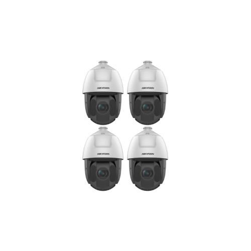 HIKVISION Überwachungskamera Set mit 4x IP PTZ Panorama Kamera DS-2DE5225IW-AE(S6)