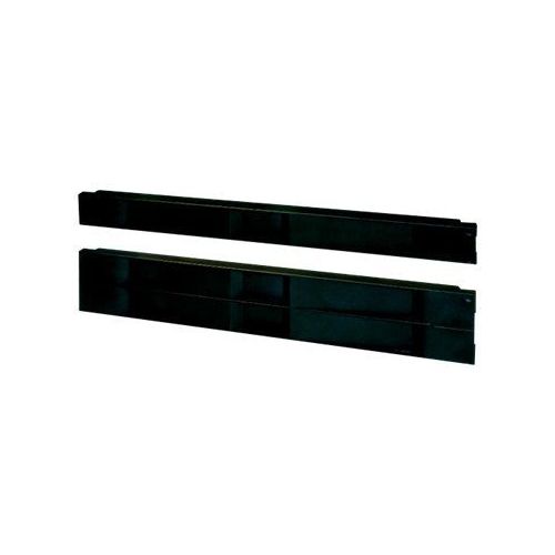 Schroff - Rackpaneel - Vorderseite - Schwarz - 2U - 48.3 cm (19