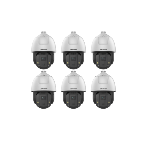 HIKVISION Überwachungskamera Set mit 6x IP PTZ Kamera DS-2DE7S425MW-AEB(F1)(S5)