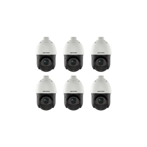 HIKVISION Überwachungskamera Set mit 6x IP PTZ Kamera DS-2DE4415IW-DE(T5)