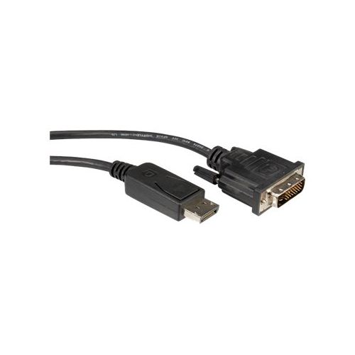 Roline - Videokabel - DVI-D (M) bis DisplayPort (M) - 1 m - Daumenschrauben - Schwarz