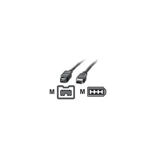 Roline - IEEE 1394-Kabel - 9 PIN FireWire 800 (M) bis FireWire, 6-polig (M) - 1.8 m ( IEEE 1394 ) - Schwarz