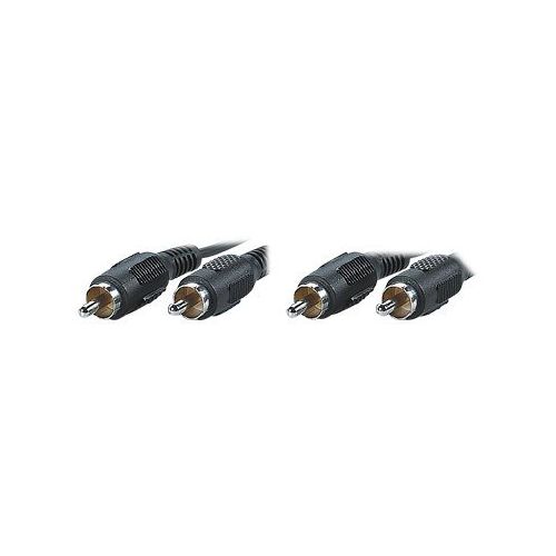 VALUE - Audiokabel - RCA (M) bis RCA (M) - 2.5 m - abgeschirmt - Schwarz