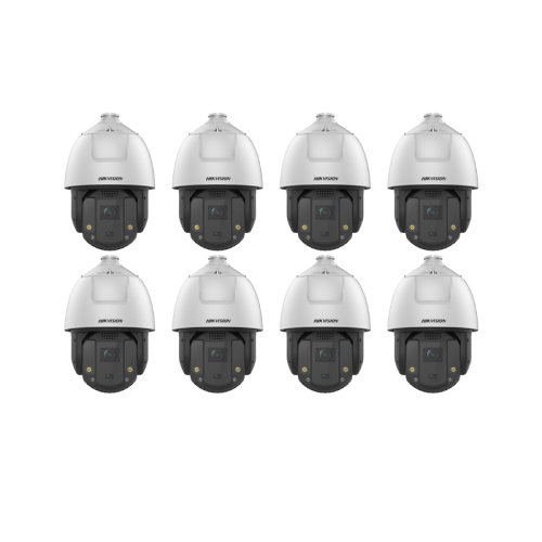 HIKVISION Überwachungskamera Set mit 8x IP PTZ Kamera DS-2DE7S425MW-AEB(F1)(S5)
