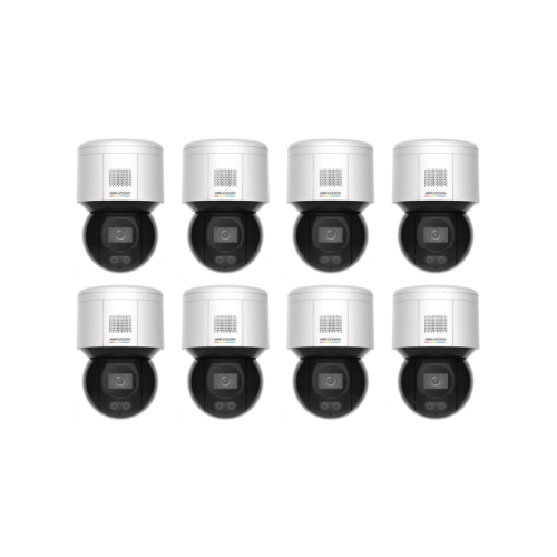 HIKVISION Überwachungskamera Set mit 8x IP PTZ Kamera DS-2DE3A400BW-DE/W(F1)(S5)(B)