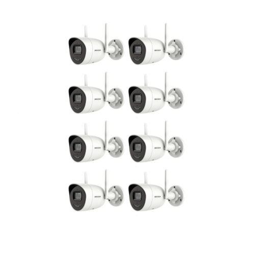 HIKVISION WLAN Überwachungskamera Set mit 8x IP Bullet Überwachungskamera DS-2CV2027G0-LDW(2.8mm)