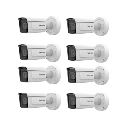HIKVISION Kamera-Set 8x IP Bullet Kamera iDS-2CD7A46G0/P-IZHS(8-32mm)(C)