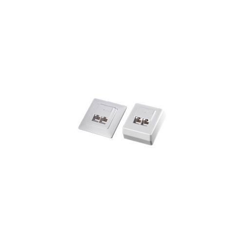 Rotronic Value - Unterputzkasten - RJ-45 X 2 - weiß
