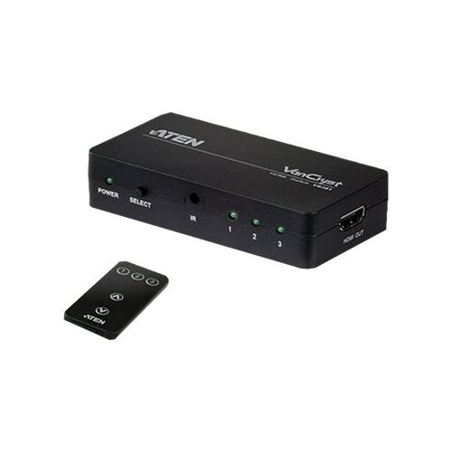 ATEN VanCryst VS381 - Video/Audio-Schalter - 3 x HDMI - Desktop