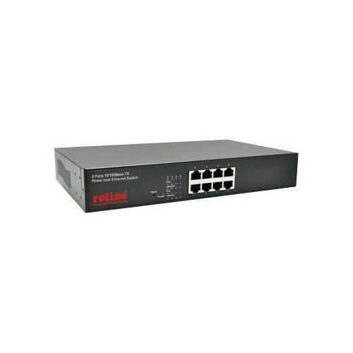 ROLINE - Switch - 8 x 10/100 (PoE) - Desktop - PoE
