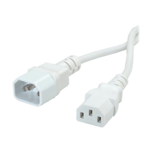 VALUE - Spannungsversorgungs-Verlängerungskabel - IEC 60320 C13 bis IEC 60320 C14 - Wechselstrom 250 V - 1.8 m - geformt