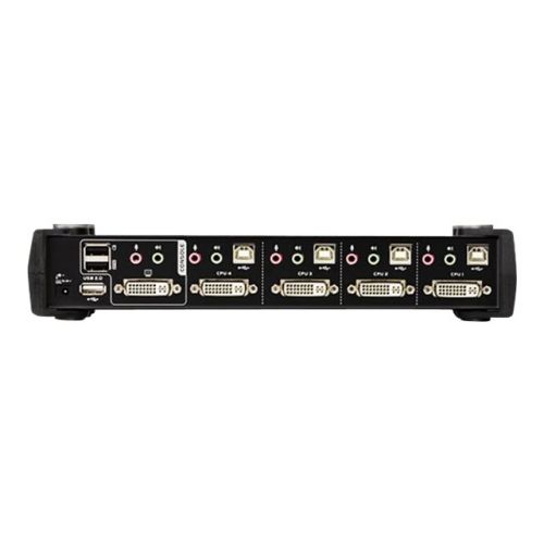 ATEN CubiQ CS1764A - KVM-/Audio-Switch - 4 x KVM/Audio - 1 lokaler Benutzer - Desktop