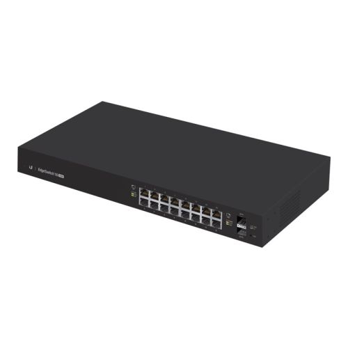 Ubiquiti ES-16-150W 18-Port PoE+ Edge Switch, 16xPOE+, 2xSFP, Rackmount