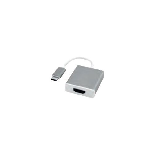 Roline - Externer Videoadapter - USB Type-C - HDMI - Aluminium