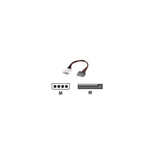 Roline - Stromkabel - interne Stromversorgung, 4-polig (M) bis 15 PIN SATA Power (M) - 20 cm