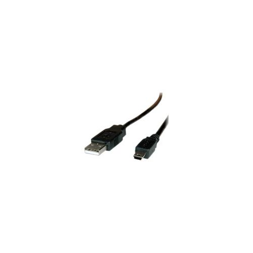 Roline - USB-Kabel - USB (M) bis Mini-USB, Typ A (M) - USB 2.0 - 80 cm - Schwarz
