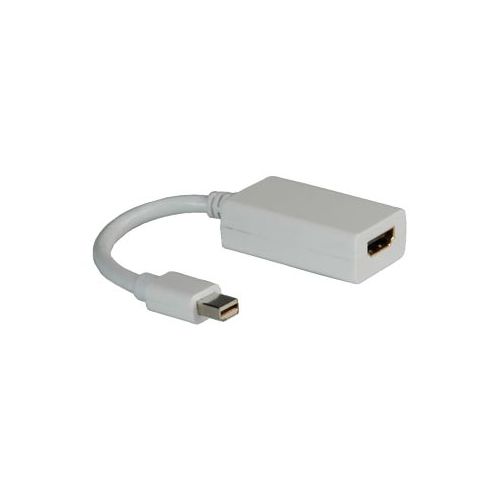 Roline - Videoanschluß - DisplayPort / HDMI - HDMI (W) bis Mini DisplayPort (M) - 10 cm - weiß